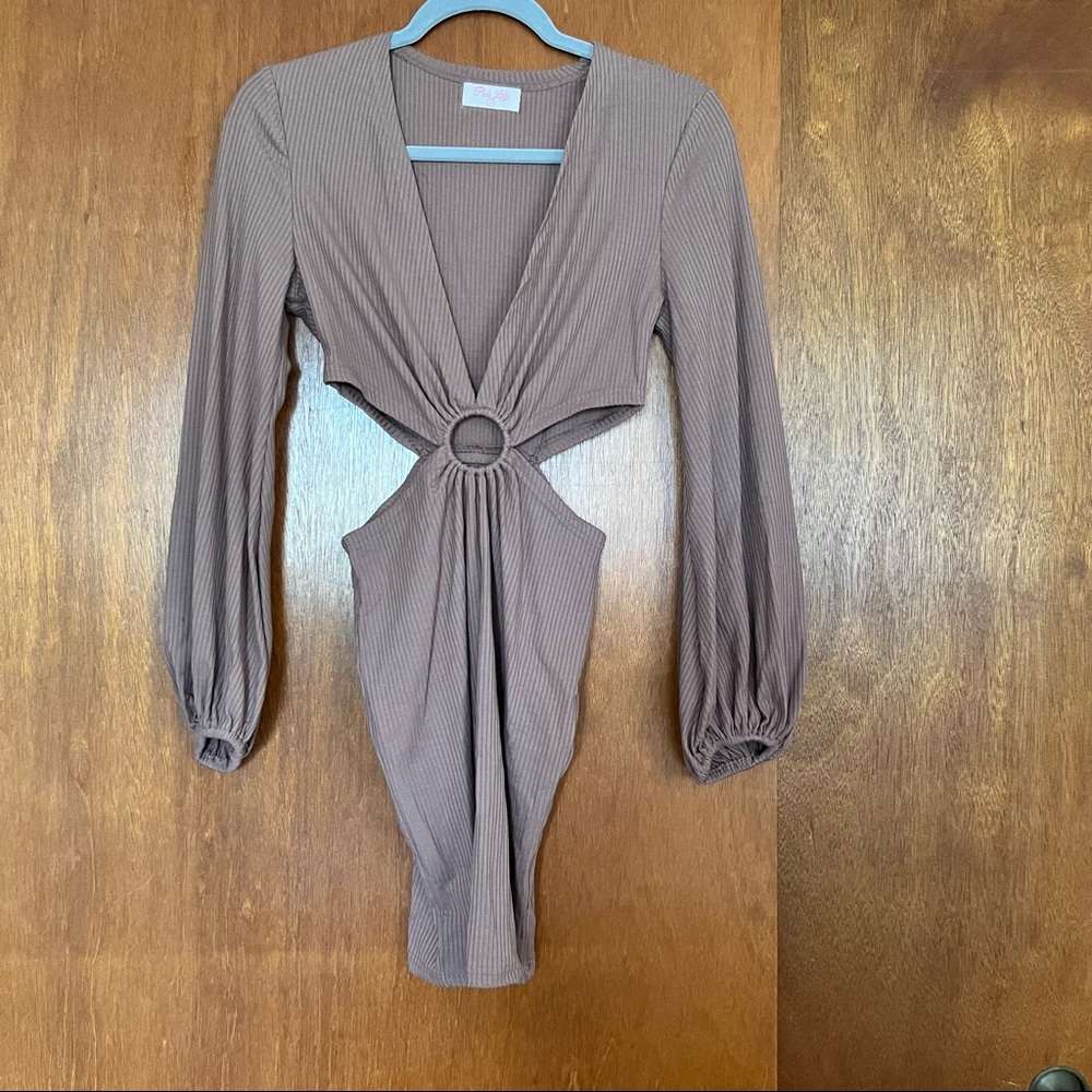PINK LILY Cutout Dress